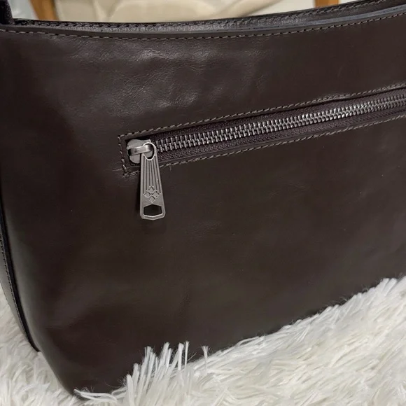 Patricia Nash Dark Brown Leather Crossbody Bag - Picture 7 of 10